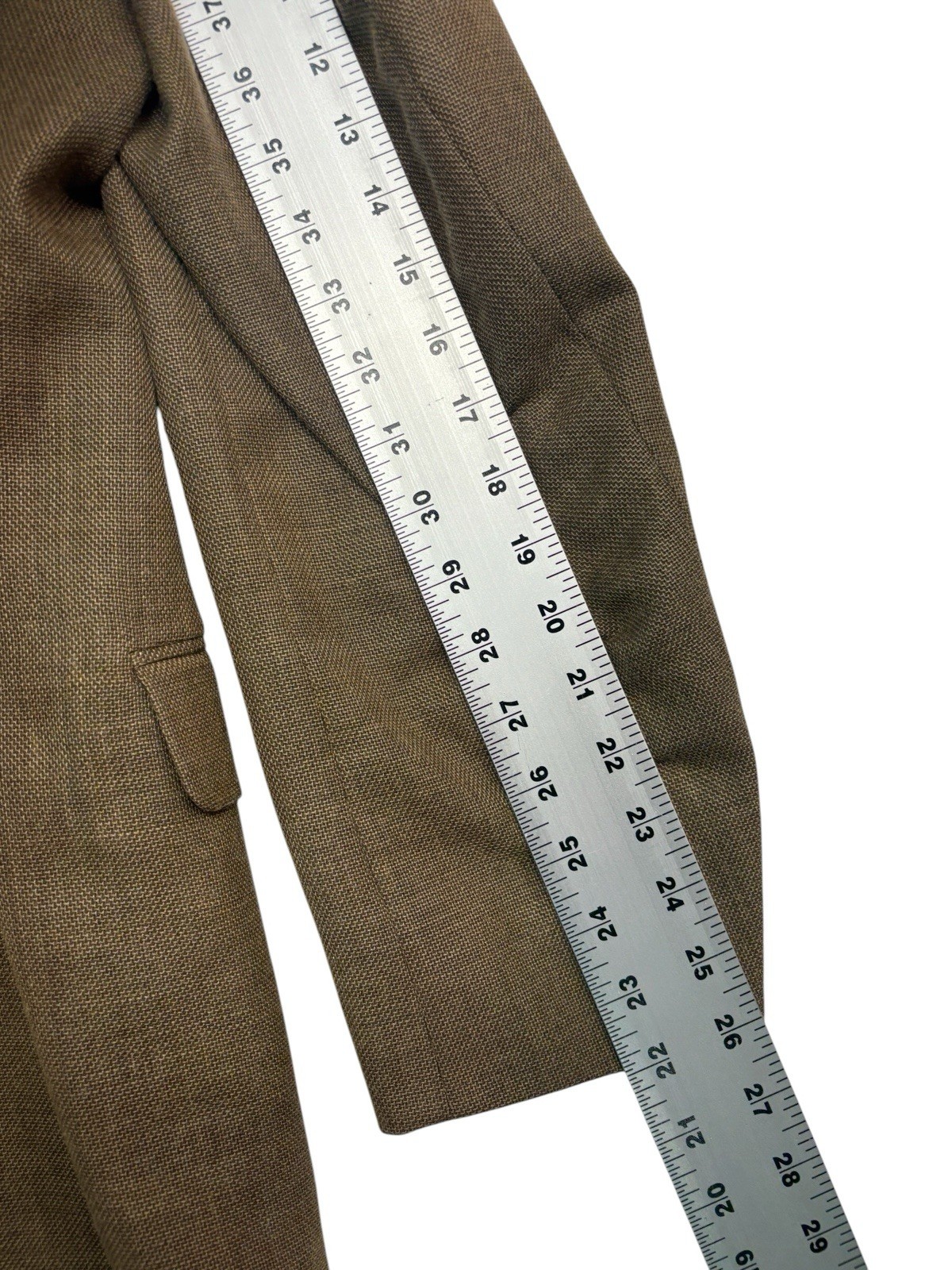 Jack Victor 40L 41L 42L Brown Hopsack Silk Linen Wool Blazer Jacket Sport Coat