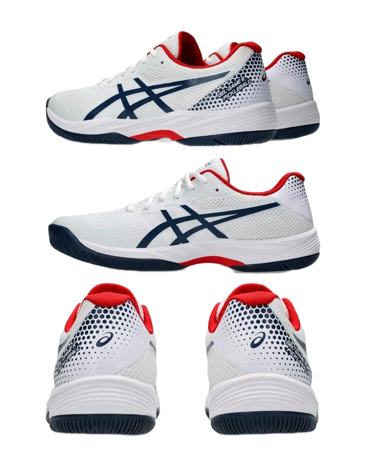 Asics Men’s Gel-Game 9 Pickleball Shoes White/Night Sky (1041A416-100)