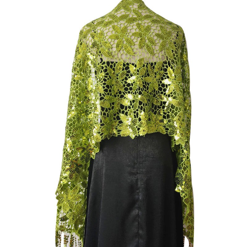 Sequin Tassel Shawl Water Soluble High-End Evening Gown Shawl Cheongsam Women