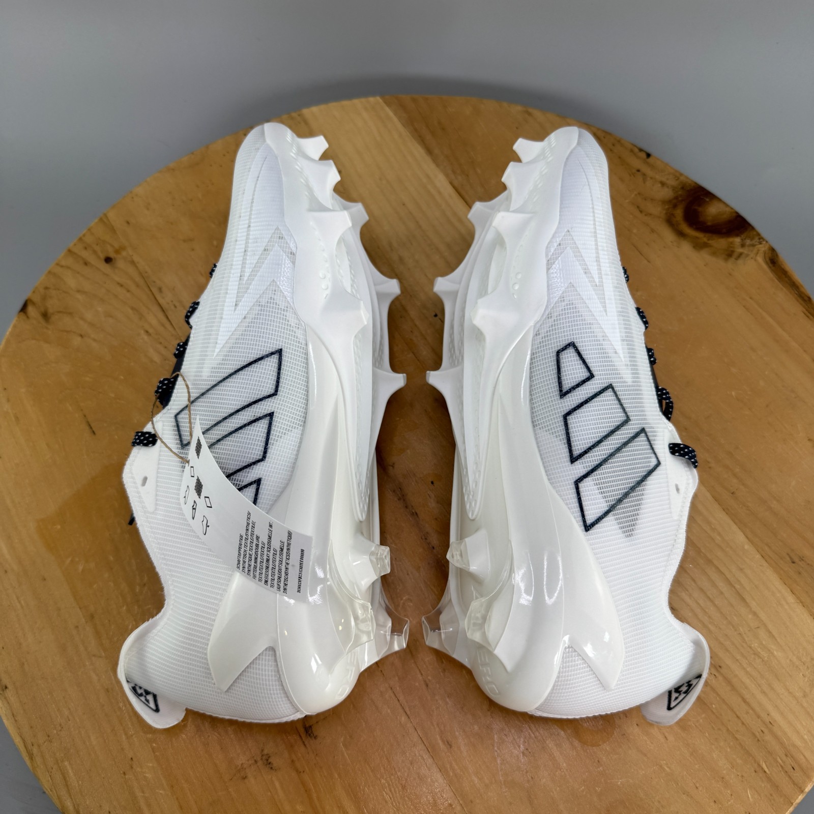 adidas Adizero Electric Mens Size 11 Football Cleats White Navy Blue NEW