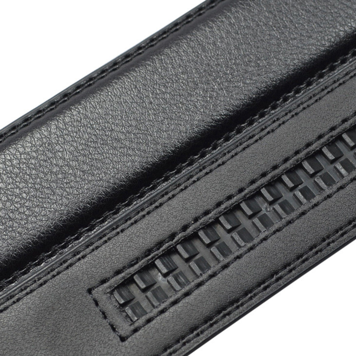 3.1cm Business Men’s Automatic Buckle Belt Multicolor Leather Ratchet Strap Gift