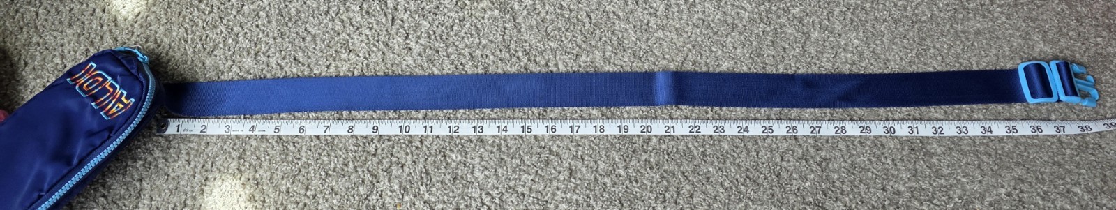 NWOT Aldi Navy Gear Belt With Rainbow Embroidery And Adjustable Strap.