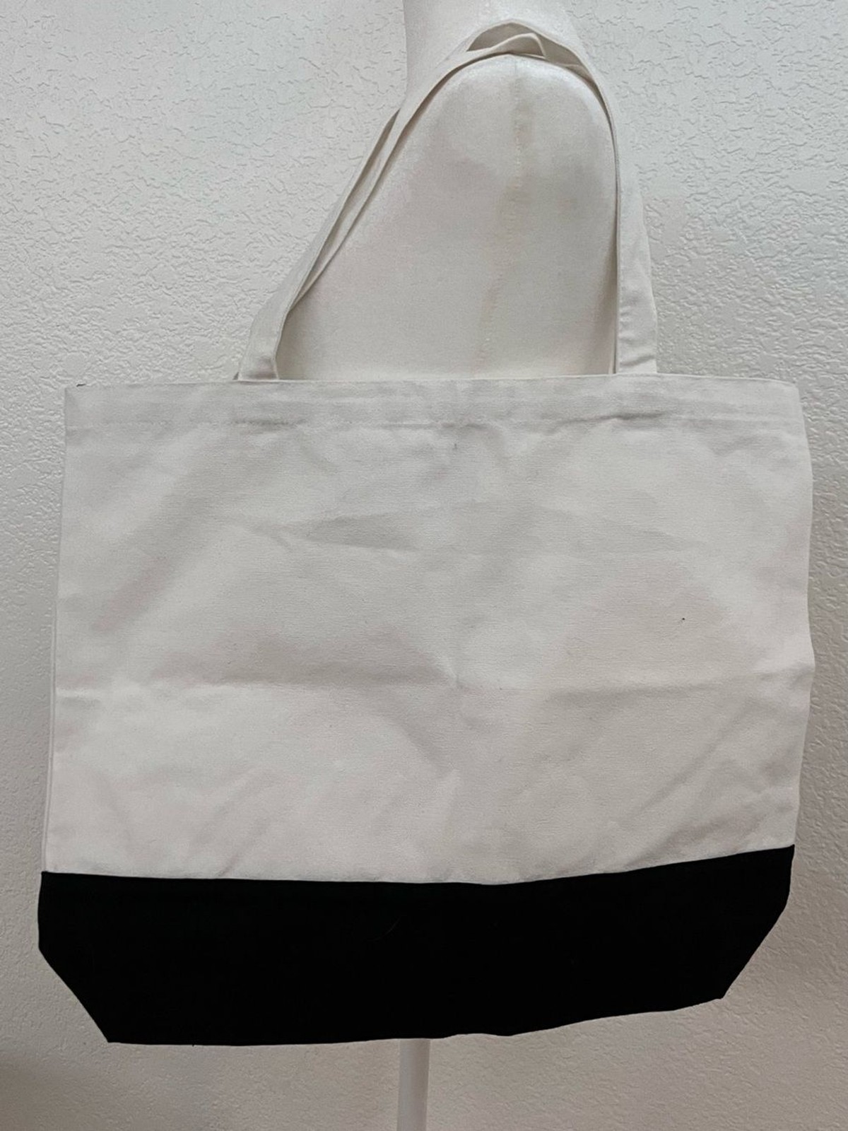 Inspirational Canvas Tote Bag – Black & White Quote Tote – Reusable Shopping Bag