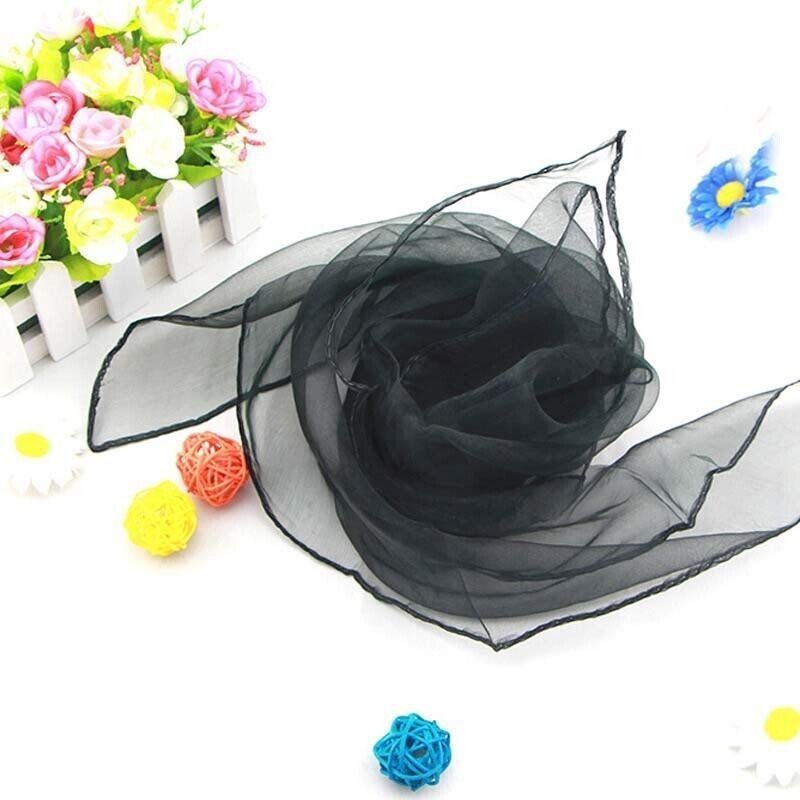 Scarf Chiffon Silk Scarves Small Square Ladies Women Hair Tie Band Head Neck
