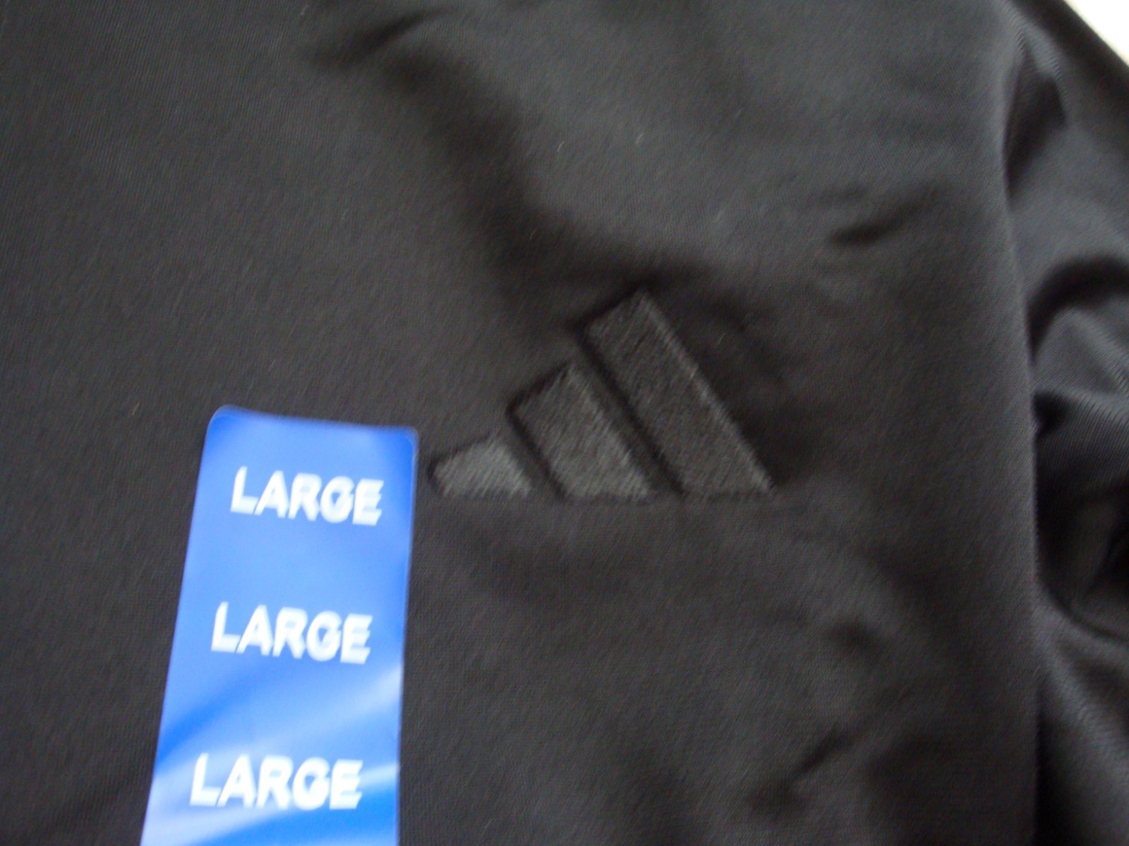 NWT Adidas Men’s Tricot Track Jacket Full Zip Athletic Black Size L