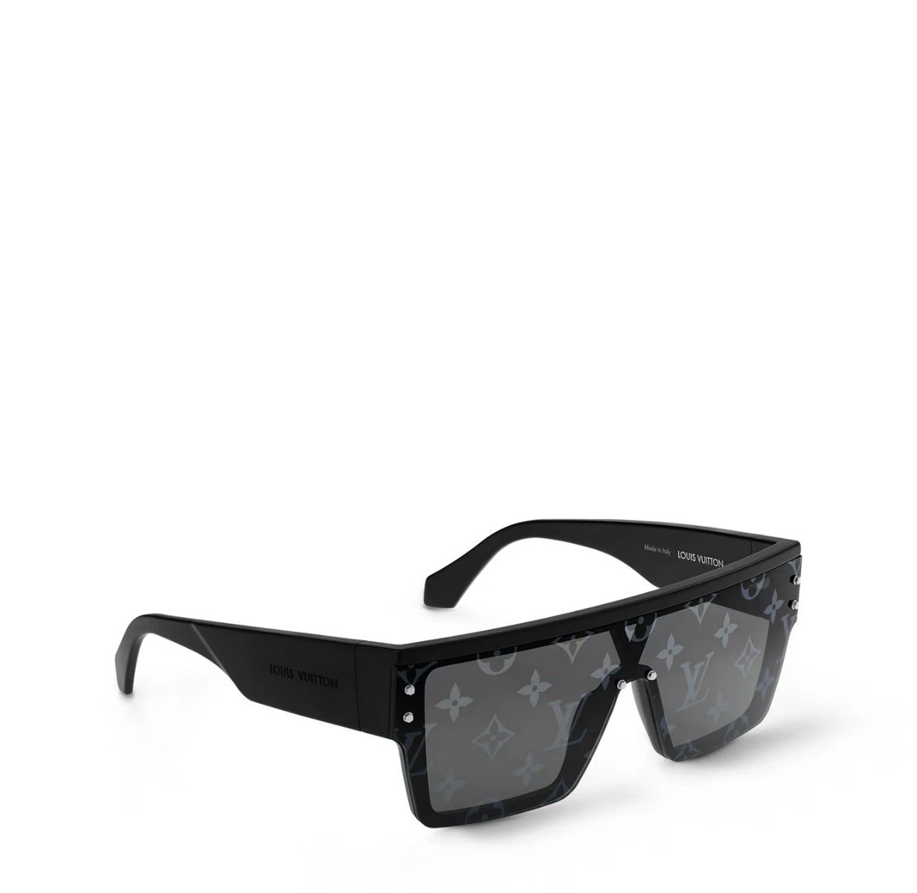 Louis Vuitton Logo Monogram Waimea Sunglasses Z1583E Unisex Black
