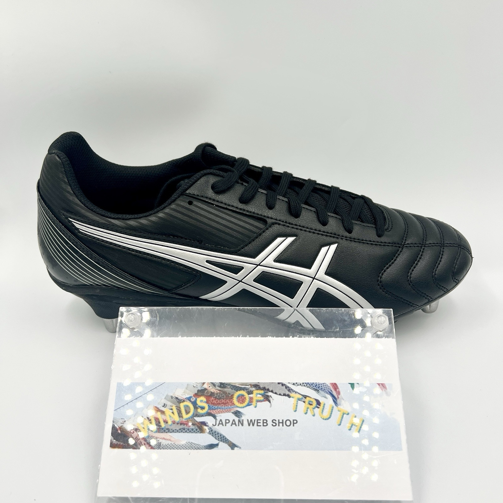 ASICS LETHAL TACKLE “WIDE” P507Y.003 Black Pure Silver Rugby Cleats US4-15