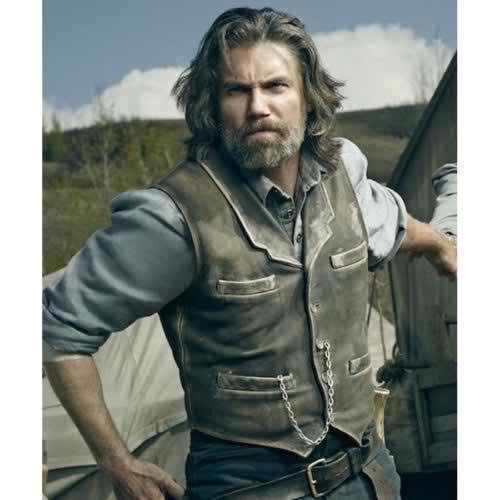 Hell on Wheels Cullen Bohannan Real Leather Vest – 100% MONEY BACK GUARANTEE!!!