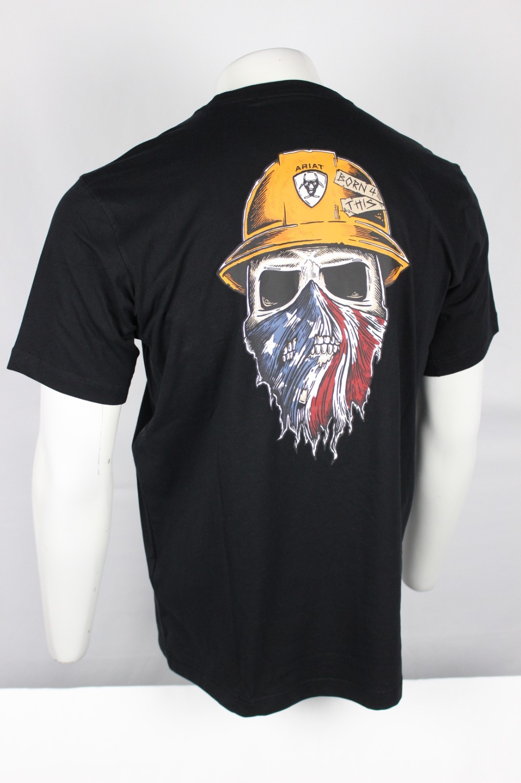 Ariat Men’s Rebar Workman Born For This T Shirt Short Sleeve Black USA 10043633