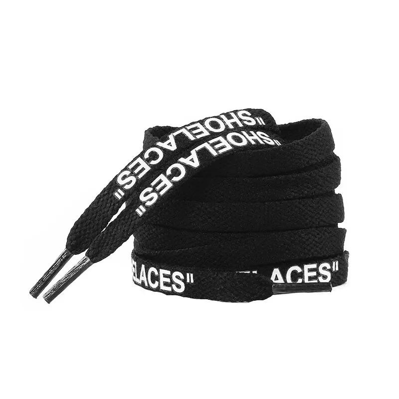 Silicone Printing Shoelaces with Zip Tie Off White the Ten Shoelaces for Sneaker