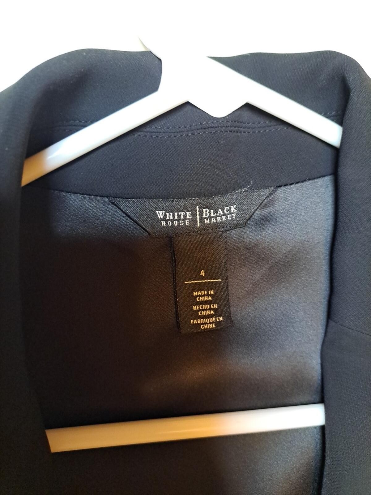 White House Black Market Jumper Black Size 4 EUC Returns Accepted