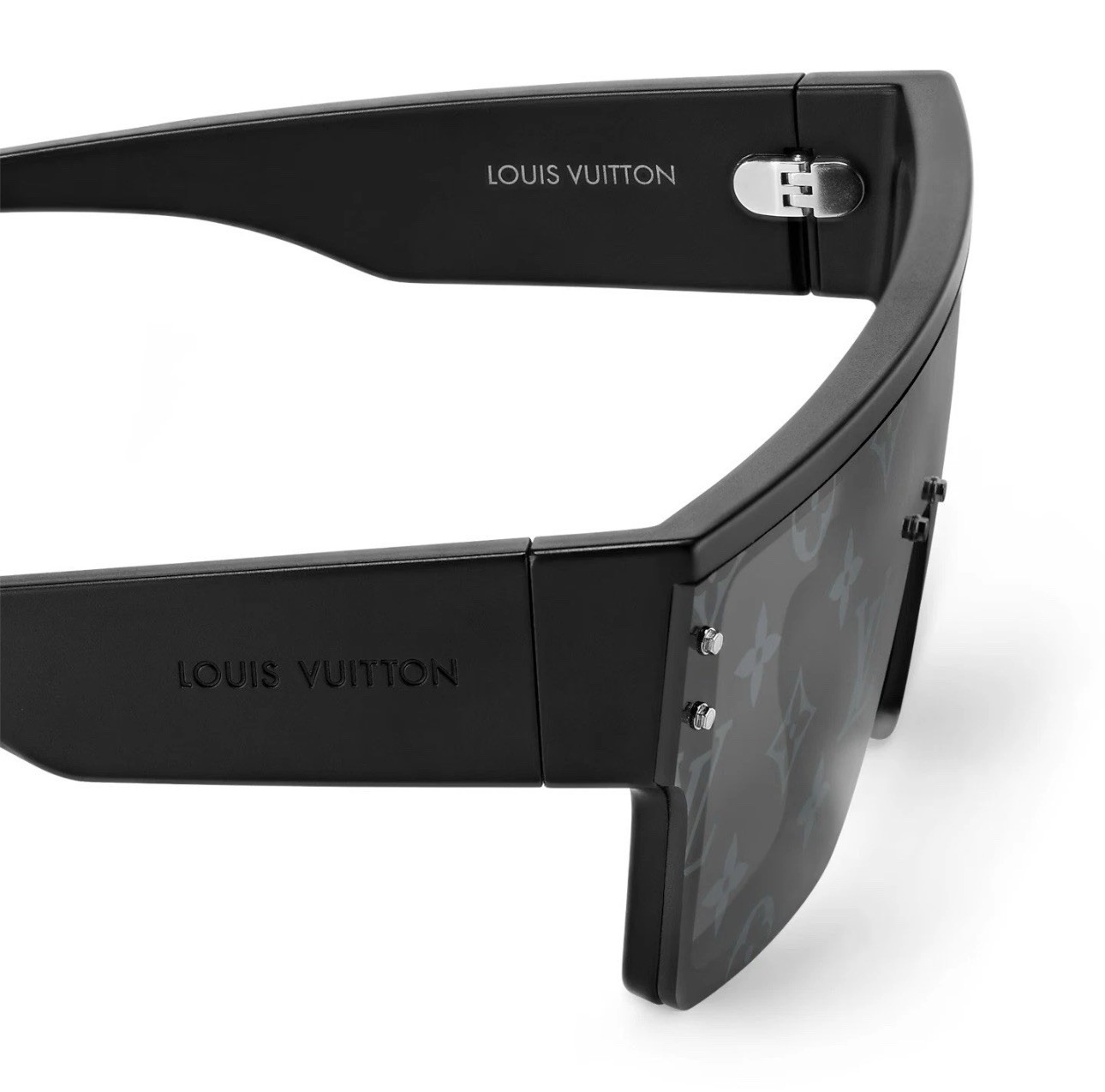 Louis Vuitton Logo Monogram Waimea Sunglasses Z1583E Unisex Black