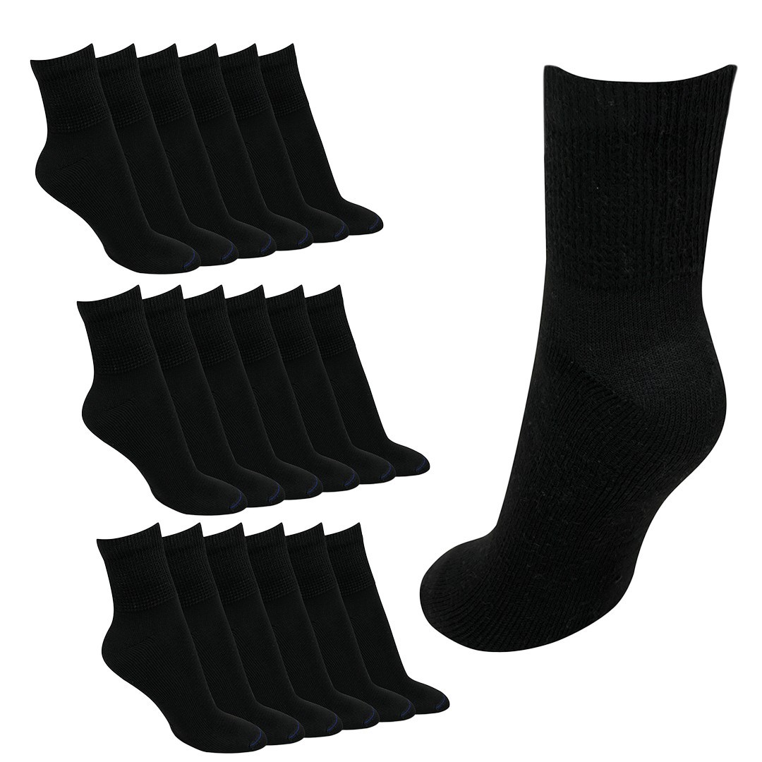 Diabetic Ankle Socks Mens Circulatory Health Low Cut Socks 3 12 Pairs 9-11 10-13