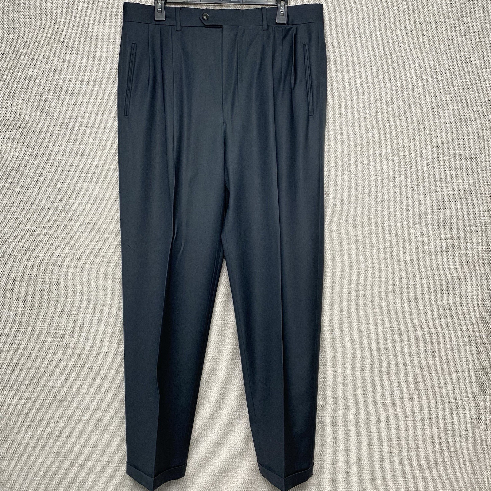 90s Pal Zileri Loro Piana Suit 2 Piece 42L (36×33 Cuffed) 2B0V Triple Pleated