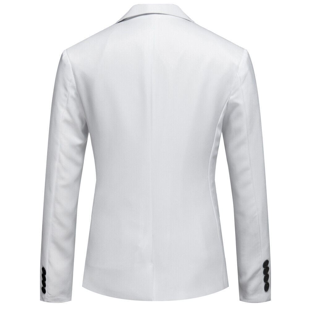 Men’s Tuxedo Jacket Notched Lapel One Button Suit Blazer for Dinner Wedding Prom