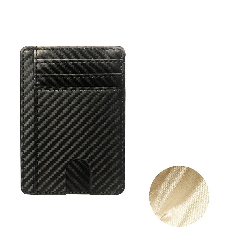 For Men Leather Wallet RFID Blocking Slim Flat Wallet Card Case ID Card Holder