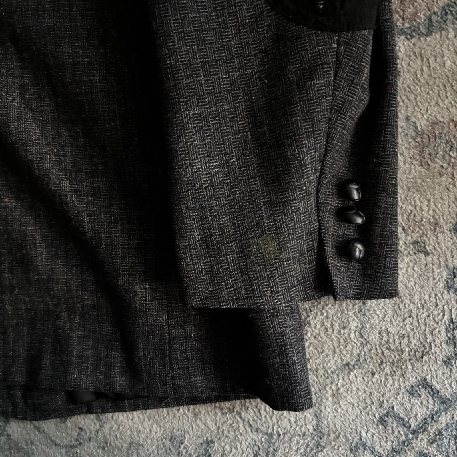 Vintage Pendleton Made In USA 100% Virgin Wool Grey Men’s Blazer Size 44 Long
