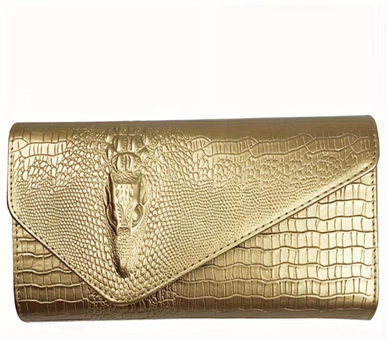 1pc Women’s Large Capacity Synthetic Leather Envelope Clutch