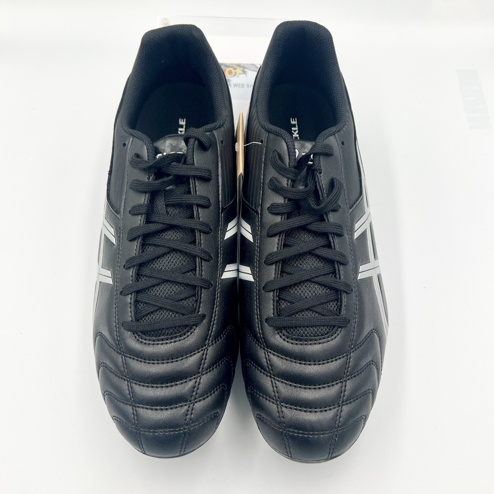 ASICS LETHAL TACKLE “WIDE” P507Y.003 Black Pure Silver Rugby Cleats US4-15