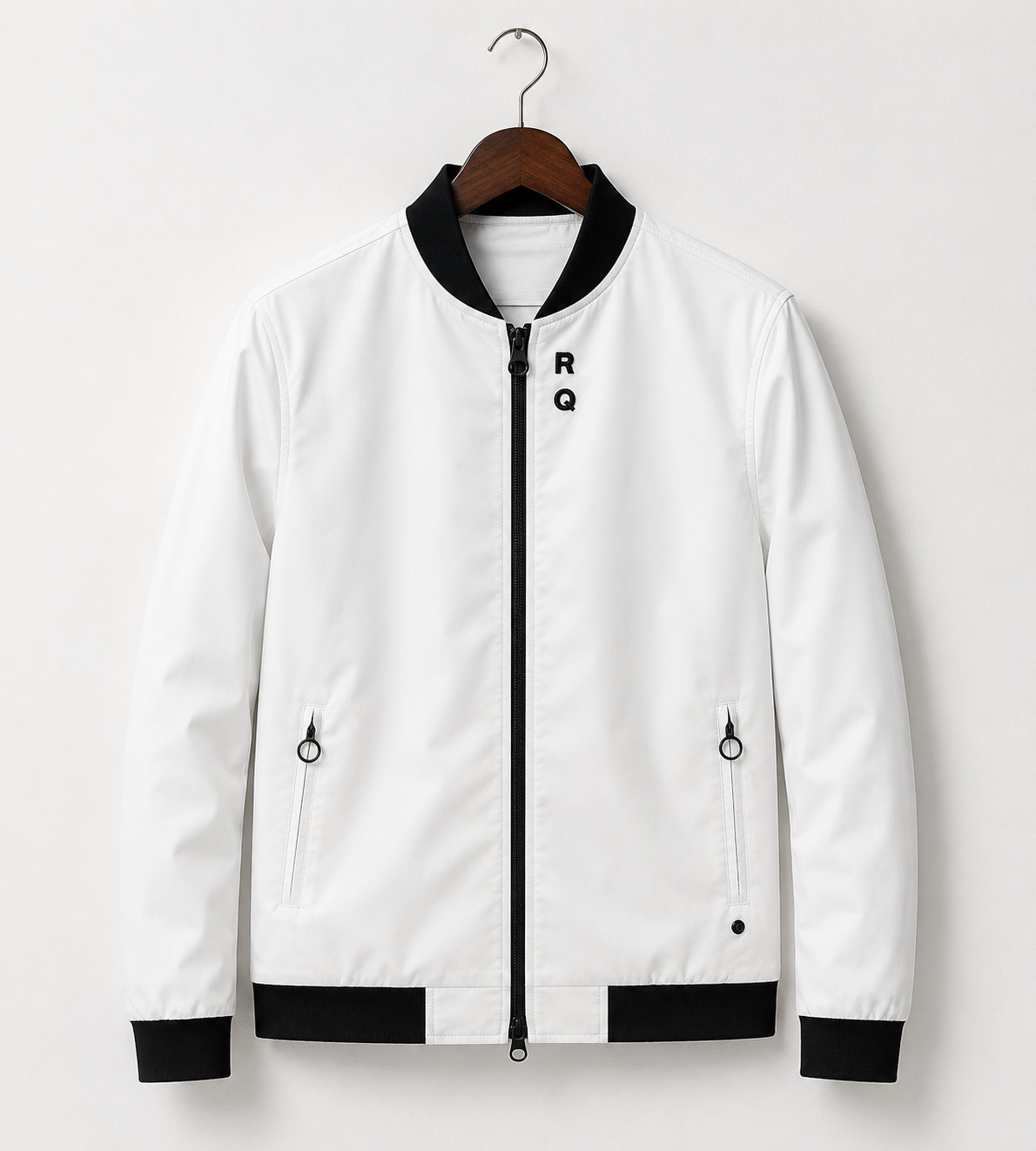Men’s White “Like Father Like Son” Bomber Jacket DTF Print Cotton Poly XXS-5XL
