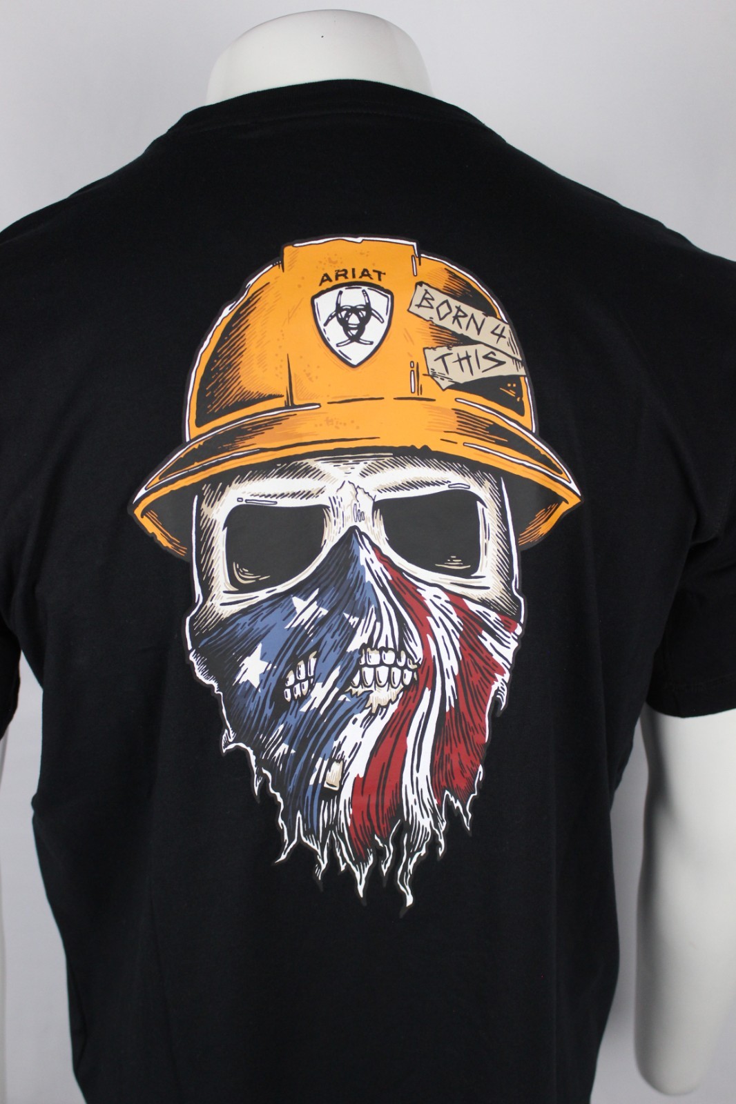 Ariat Men’s Rebar Workman Born For This T Shirt Short Sleeve Black USA 10043633