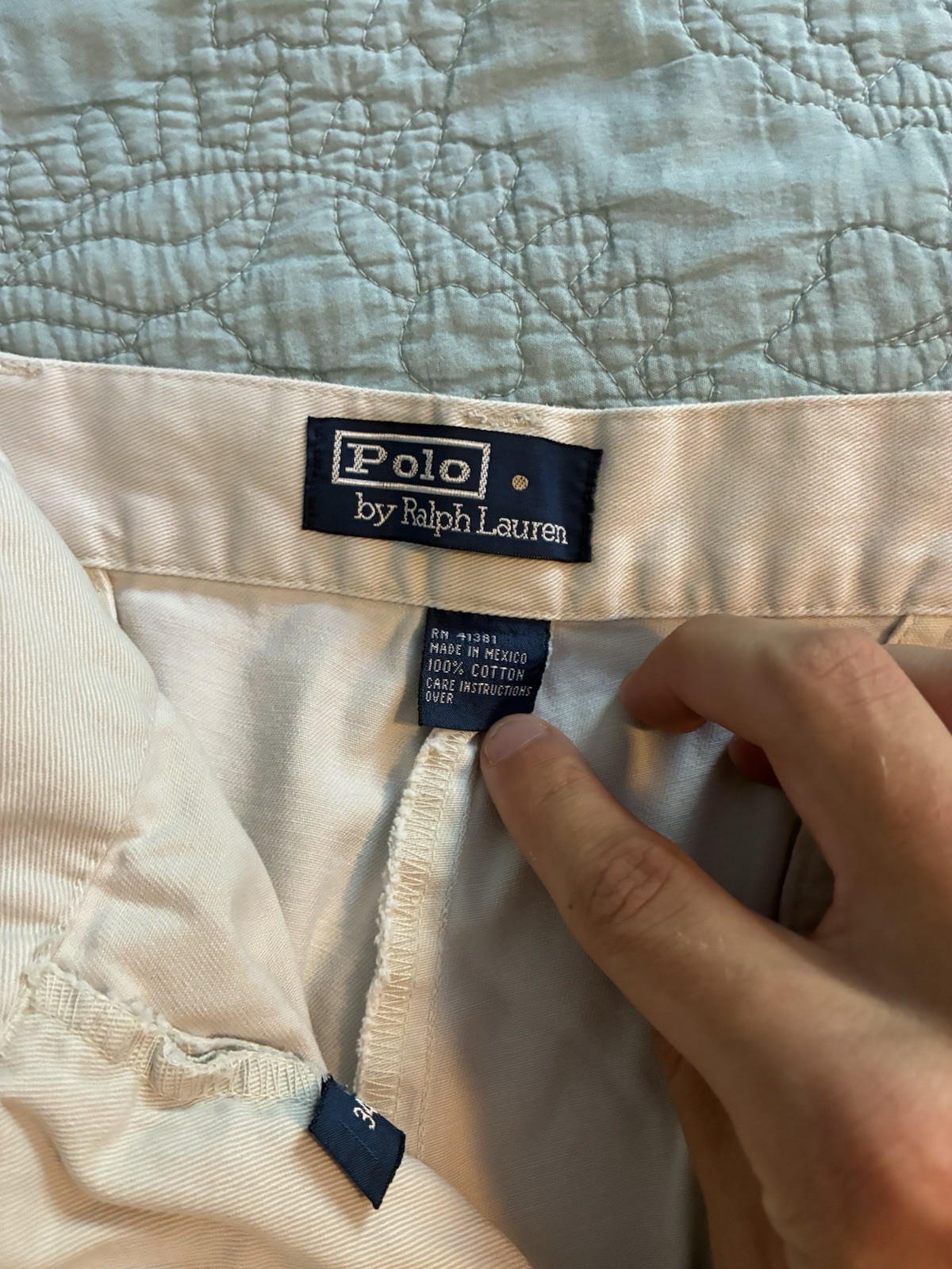 Vintage Polo Ralph Lauren Pleated Chino Shorts Mens 34 Beige Khaki Cotton 90s