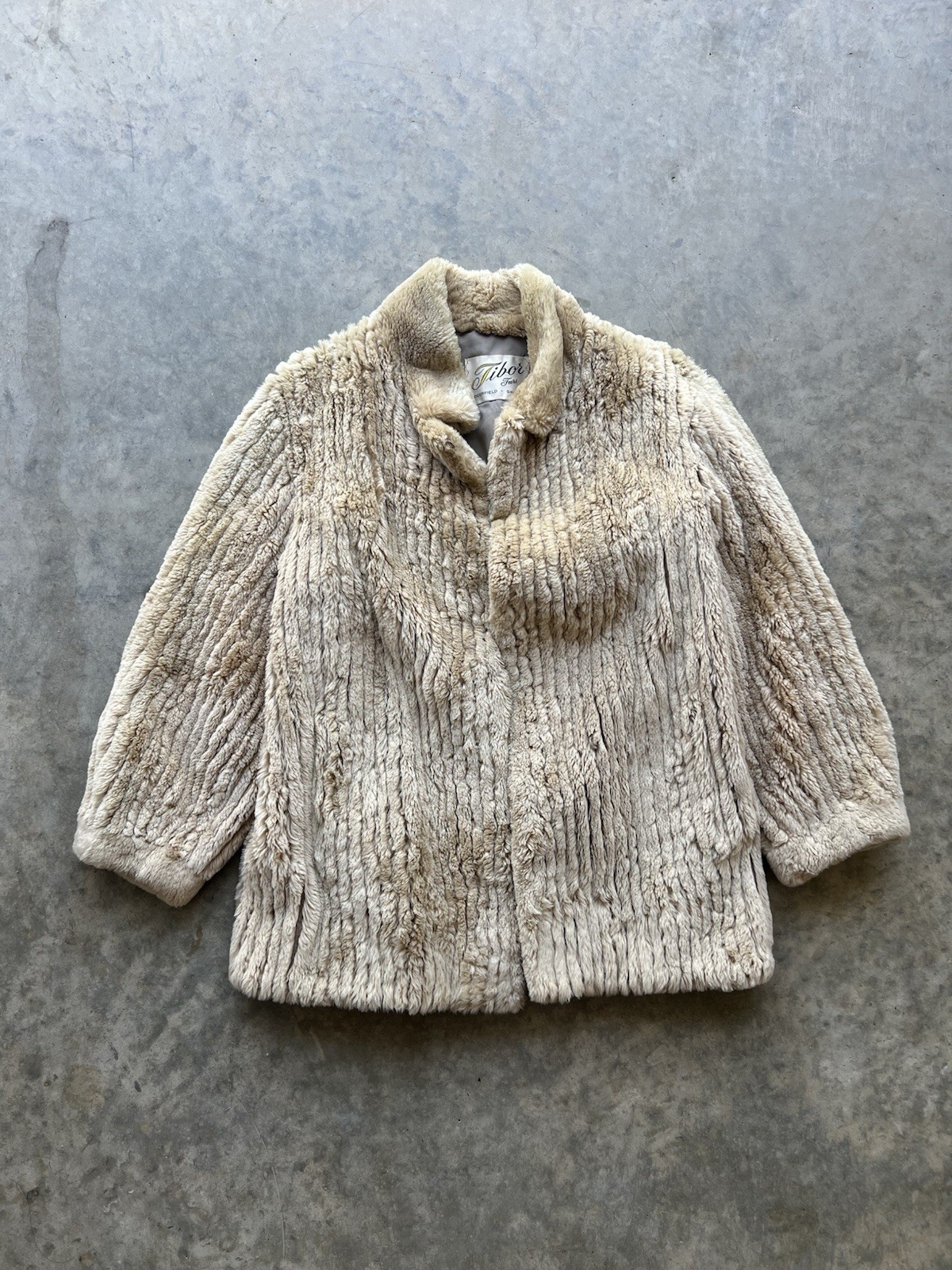 Vintage Tibor Furs beige fur coat Women’s Medium Good Condition