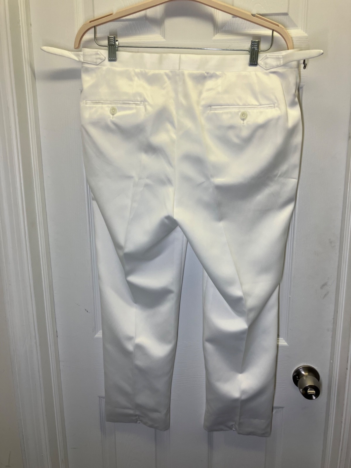 New Men’s White Satin Tuxedo Suit w. Vest