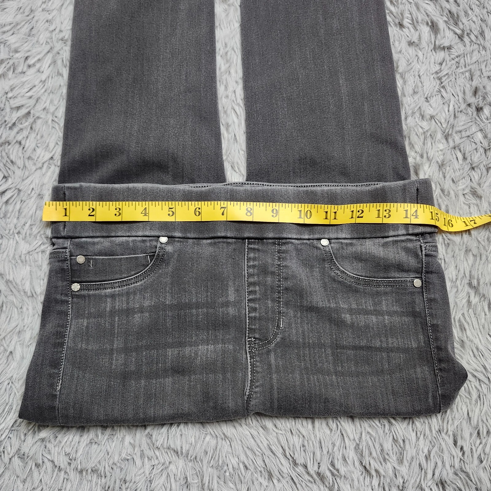Liverpool The Skinny Pull On Jean Sz 4 / 27 Meteorite Gray Stretch Jegging Jeans