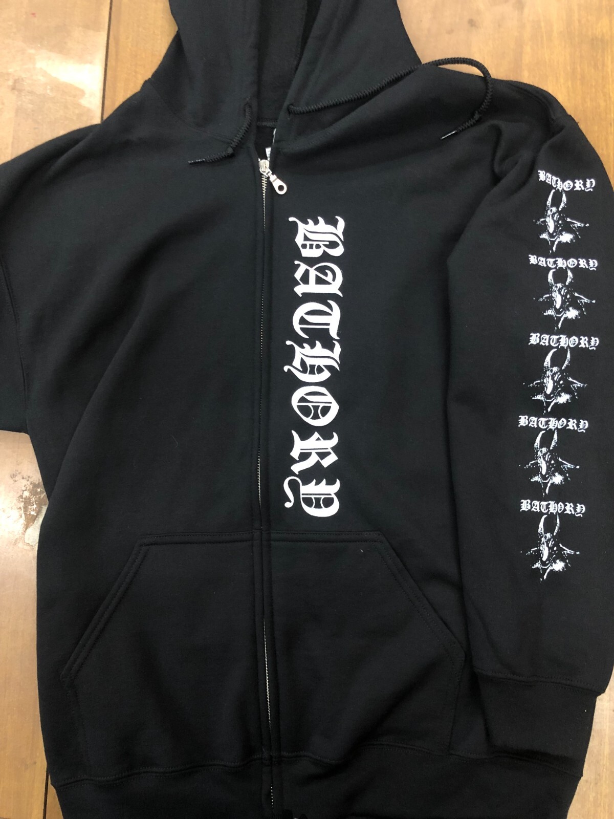 Bathory Zip Up Hoodie darkthrone venom celtic frost mercyful fate black metal 2