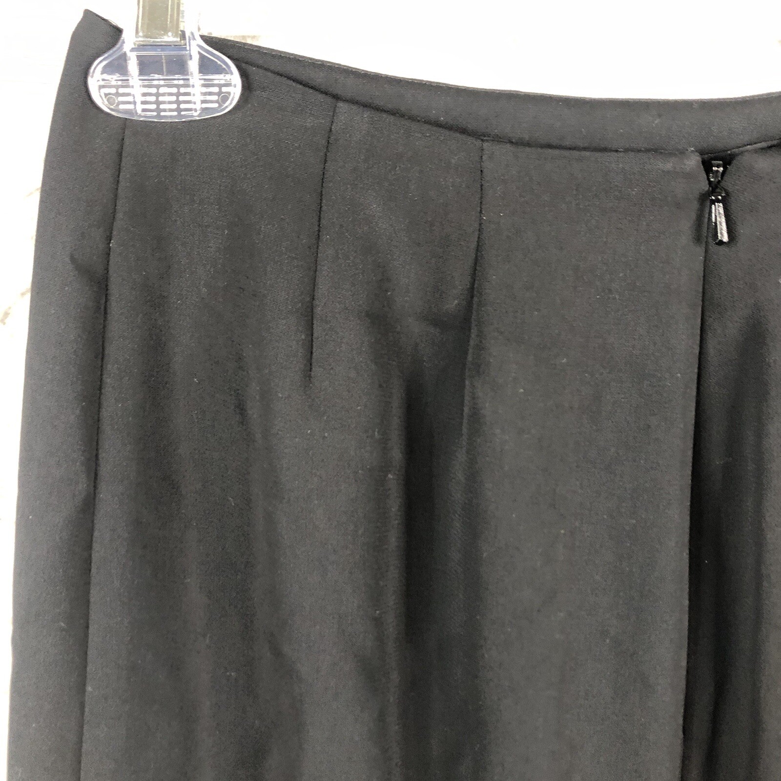 Vintage Yansi Fugel Maxi Skirt Womens 2 Black Old Money Back Slit Formal NEW