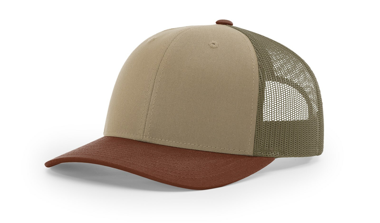 Richardson 115 115CH Trucker Hat Low Profile Adjustable Snapback Mesh Back OSFM