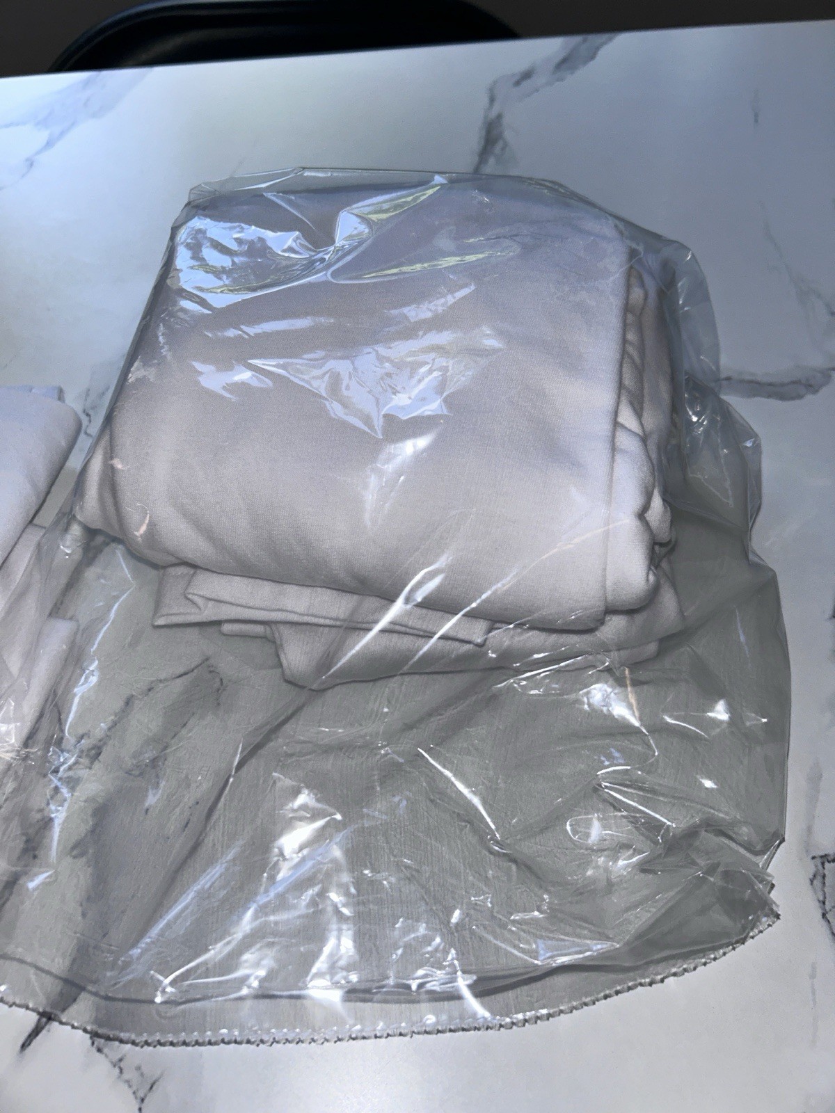 Lot of 2 American Apparel Womens 2XL White Long Sleeve Tee 100% Cotton, NWOT