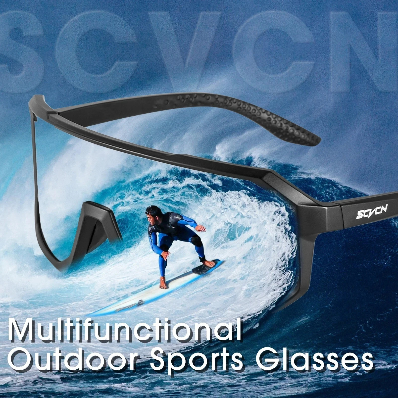 Polarized Sports Sunglasses UV400 Cycling Driving Fishing Wrap Outdoor Glasses