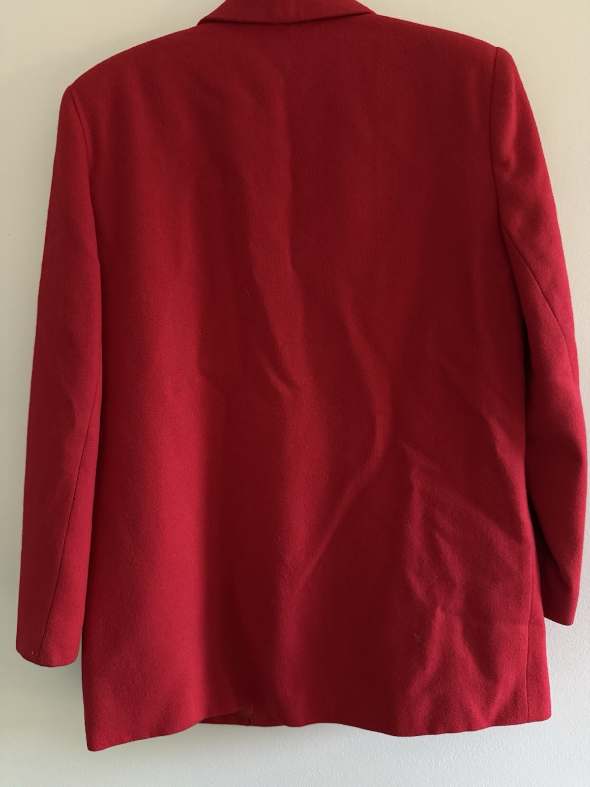 Vintage Women’s Sag Harbor 100% Wool Red Suit Blazer Size 6 petite