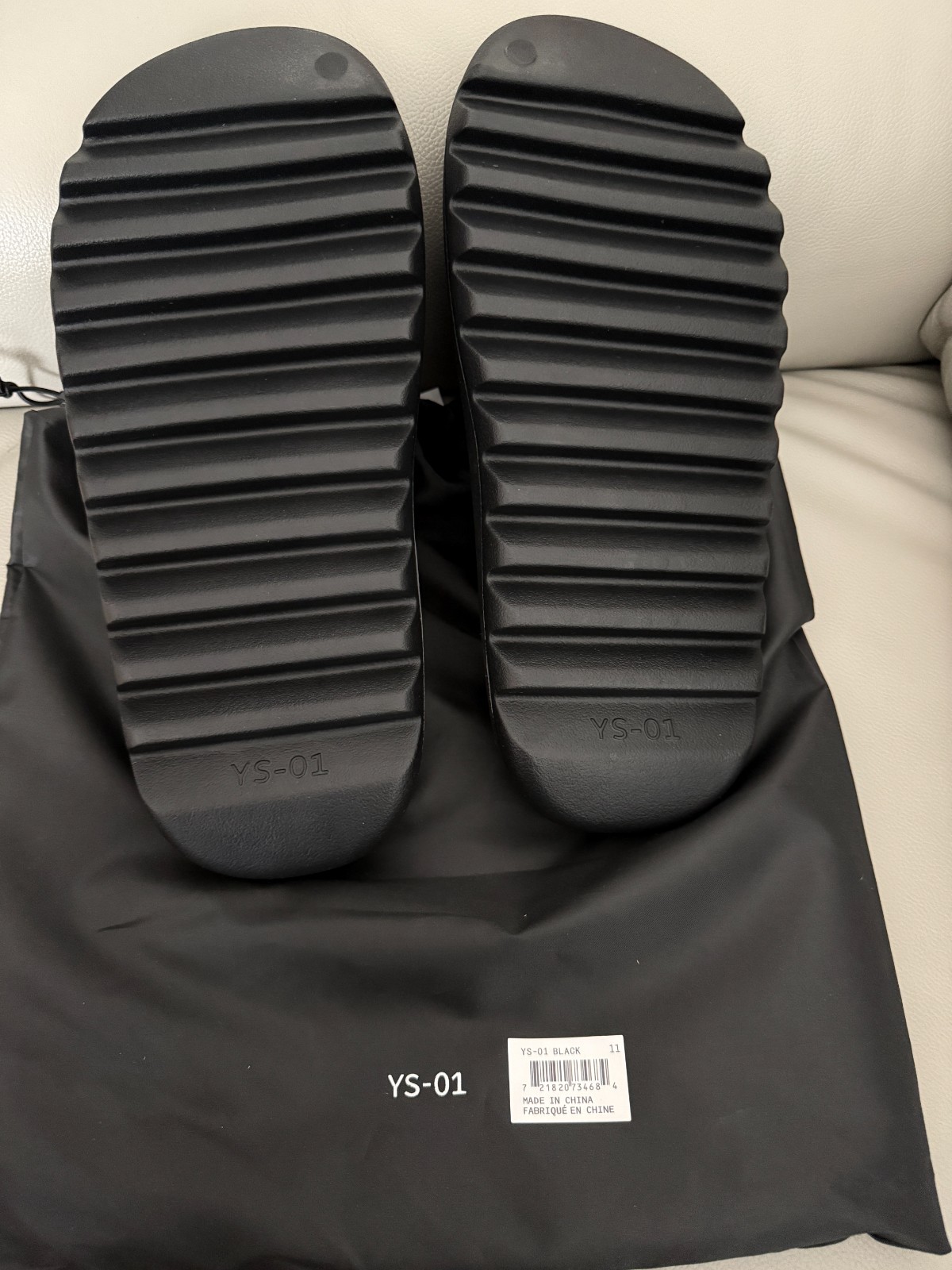 Yeezy Slide YZY YS-01 Black AUTHENTIC NEW 100% Authentic Sizes 9-12 Mens