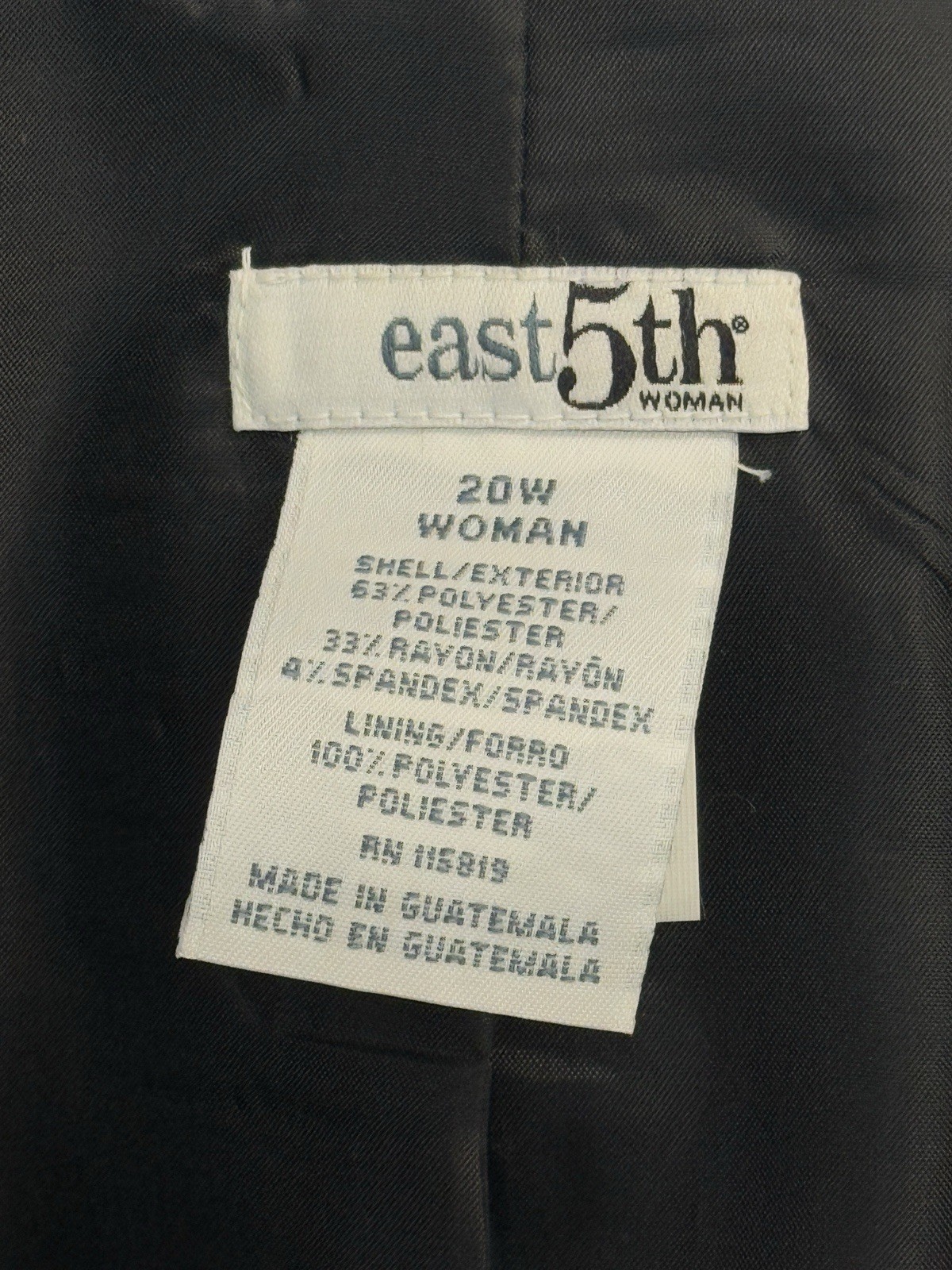 NEW East 5th Blazer Womens Size 20W Blazer Jacket Work Office Career Capsule