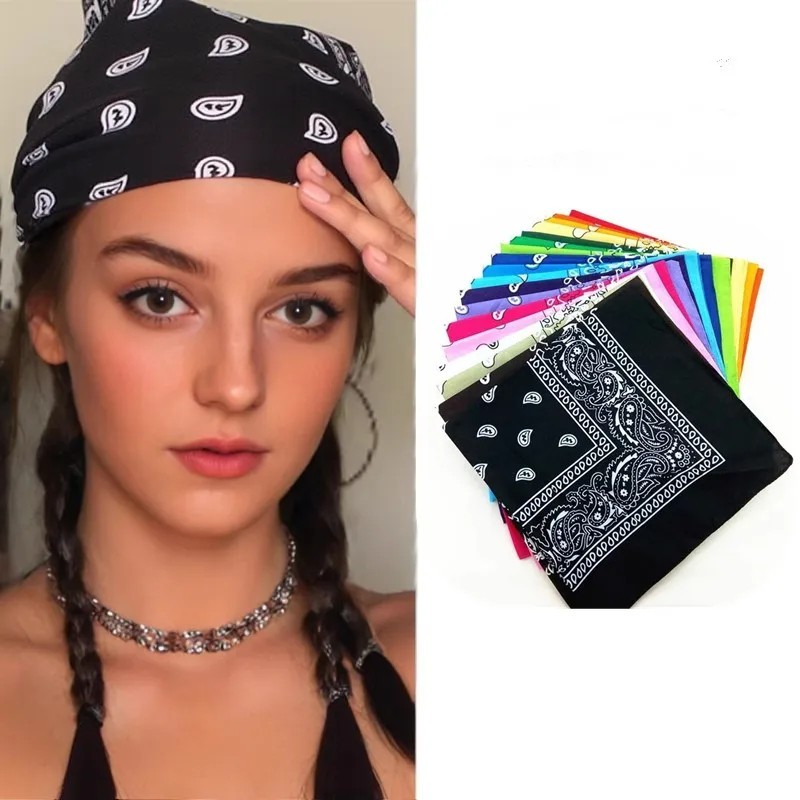 100% Cotton Paisley Bandanas 22″X22″ Scarf Head Neck Bandannas