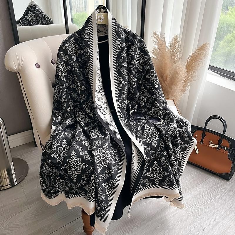 Women Winter Cashmere Scarf Thick Warm Shawl Pashmina Wrap Blanket Poncho Fashio