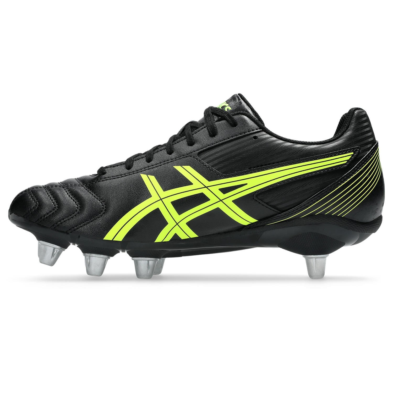 Asics Rugby Cleats Lethal Tackle Black Yellow 1111A263 001 US7H-11H w/Box New