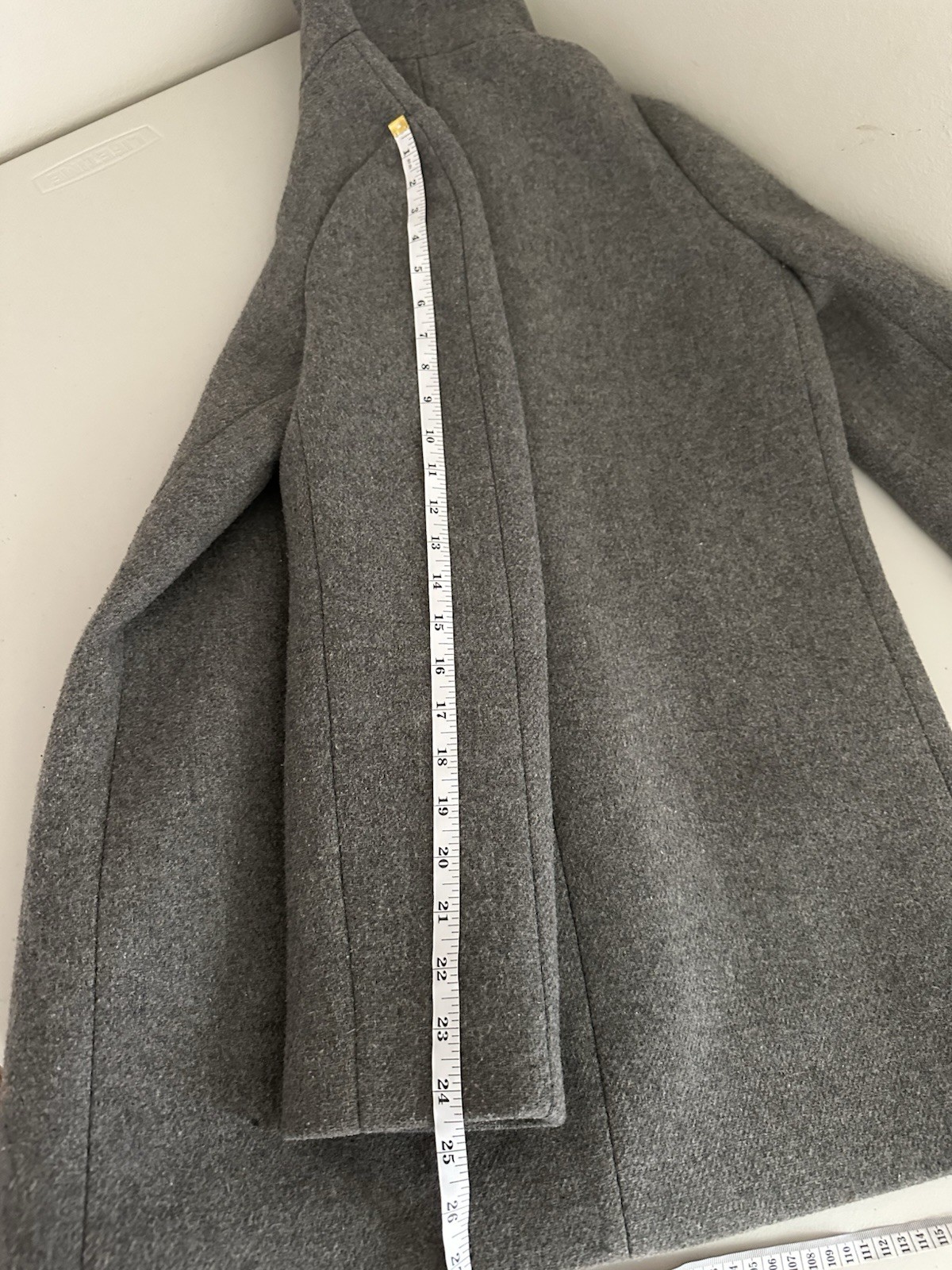 J.Crew Mercantile City Gray Wool Blend Coat Womens Size 6 Funnel Neck Capsule