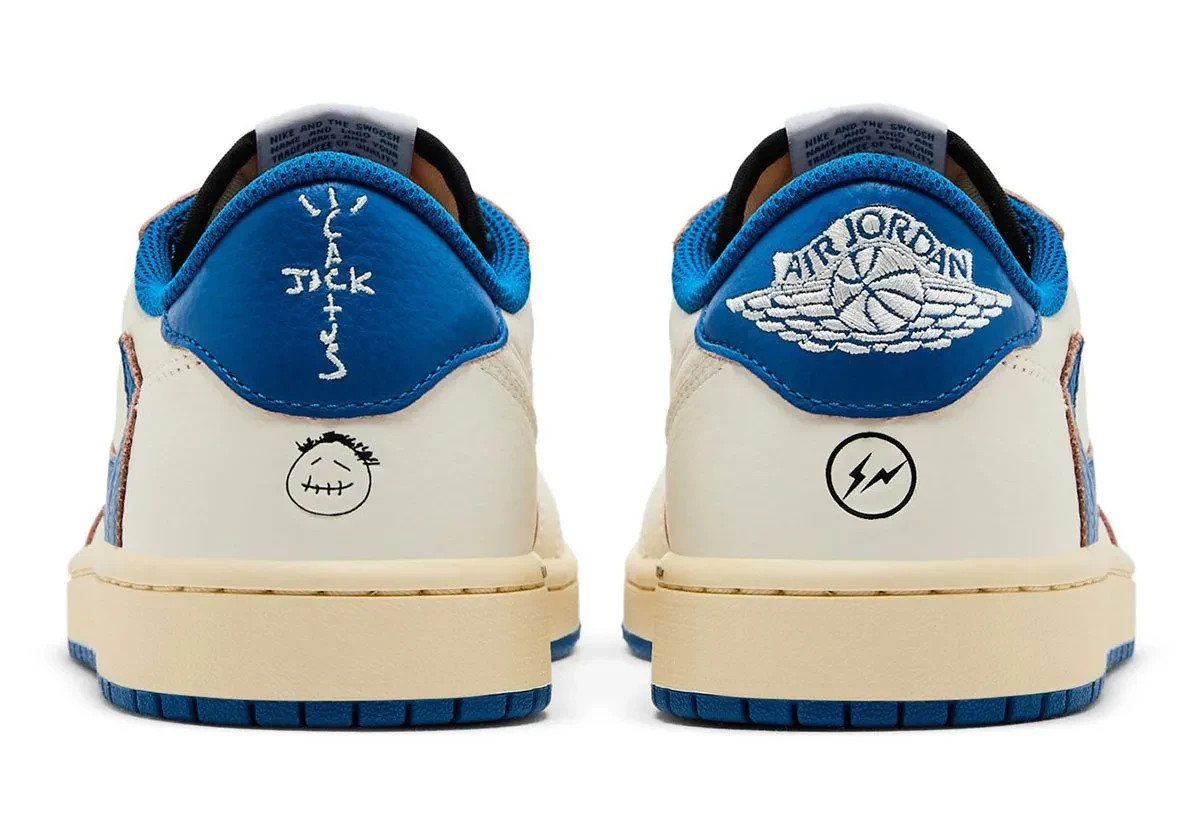 Nike Air Jordan 1 Low OG Fragment x Travis Scott Military Blue DM7866-104 Men’s