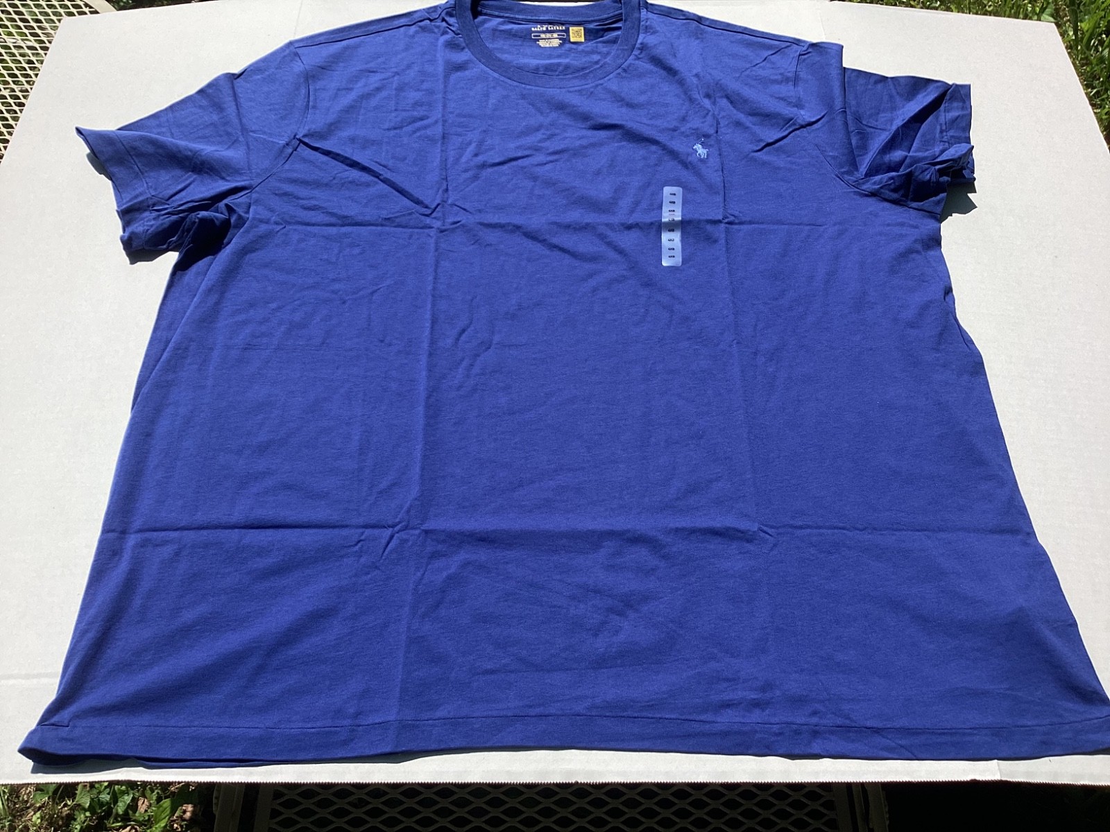 Men’s Size 4XB Polo Ralph Lauren short sleeve T-shirt crew neck Royal Blue