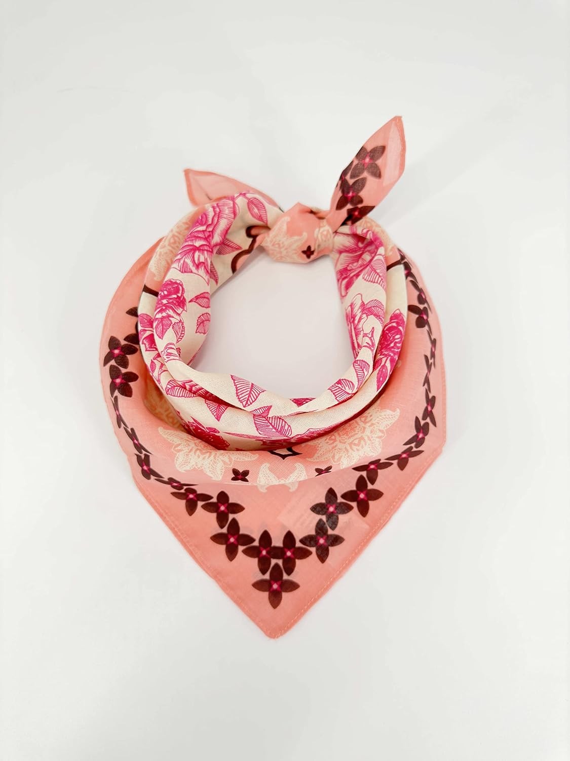 Single Pack Bandanas 60s Premium Cotton Soft Thin Handfeel Large Handkerchief fo