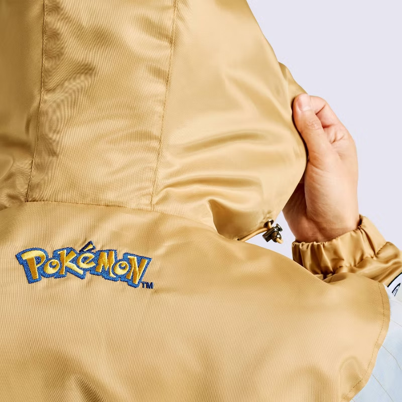 Pokemon x Target Starter Pullover Jacket Gold JOHTO Region Size XL