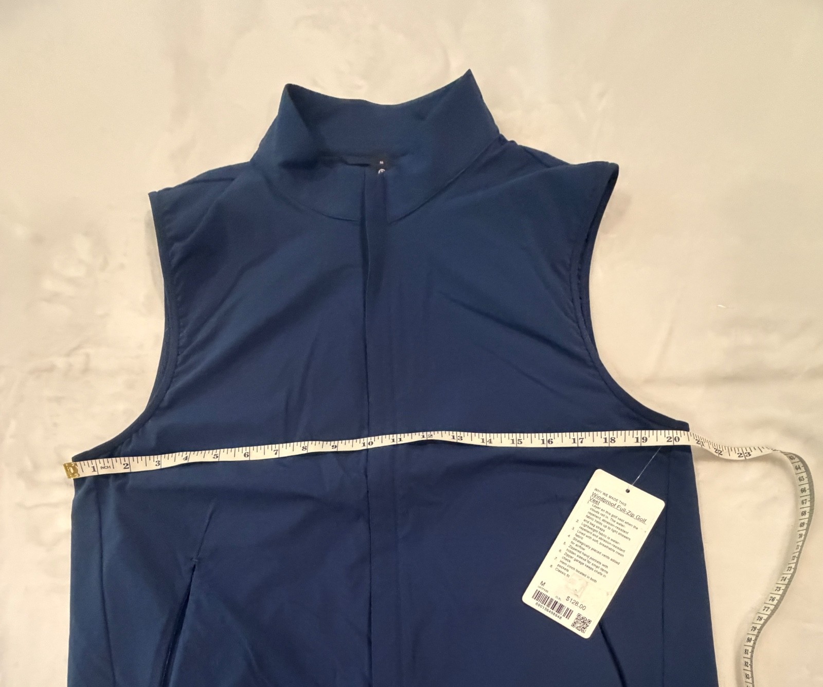 New W/tags! Lululemon Windproof Full Zip Golf Vest CLBL Blue Men’s Size M