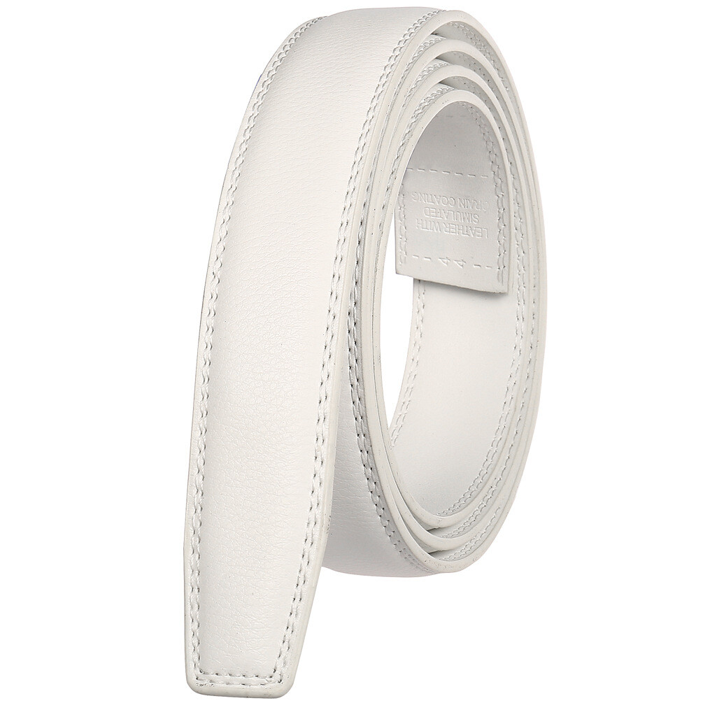 3.1cm Business Men’s Automatic Buckle Belt Multicolor Leather Ratchet Strap Gift