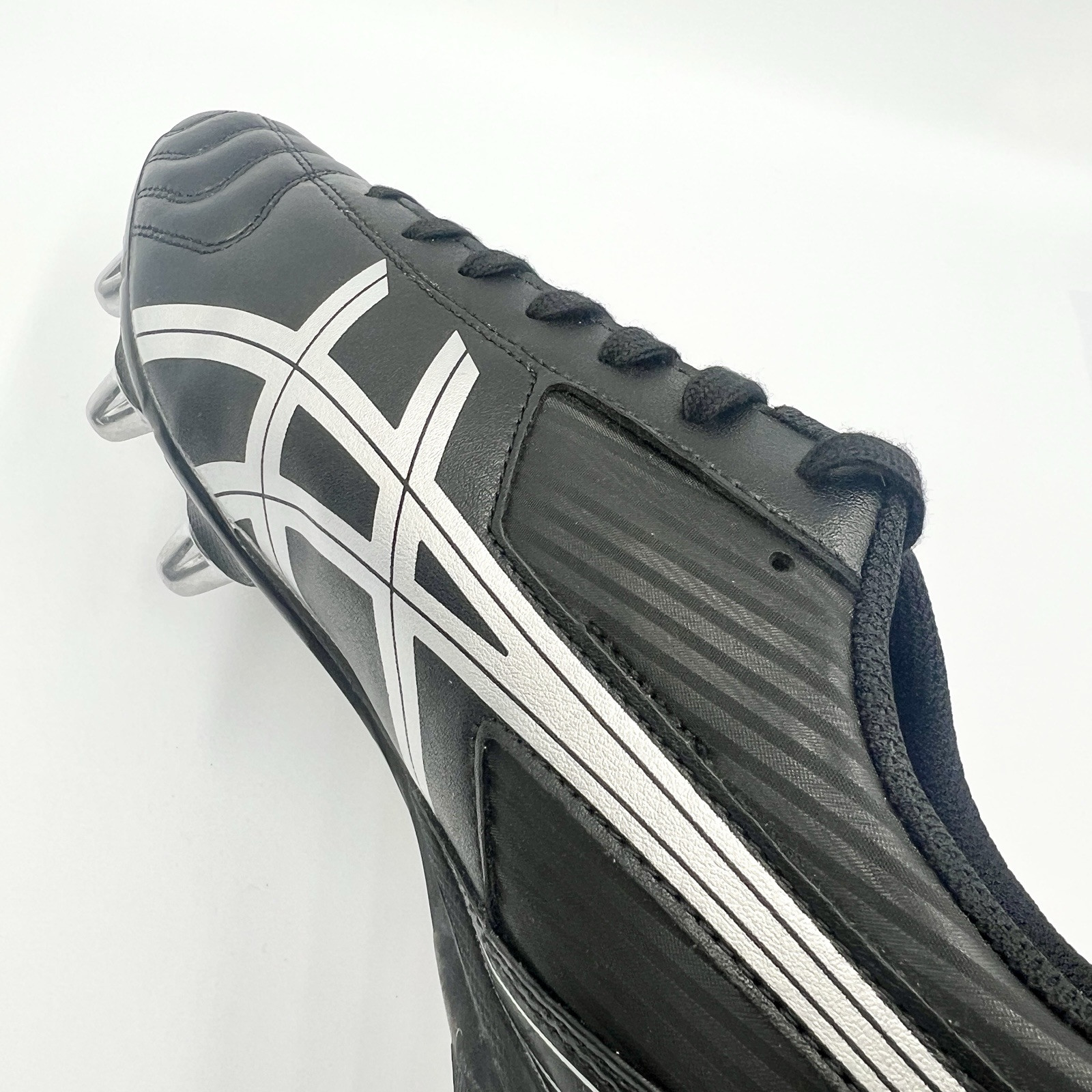 ASICS LETHAL TACKLE “WIDE” P507Y.003 Black Pure Silver Rugby Cleats US4-15