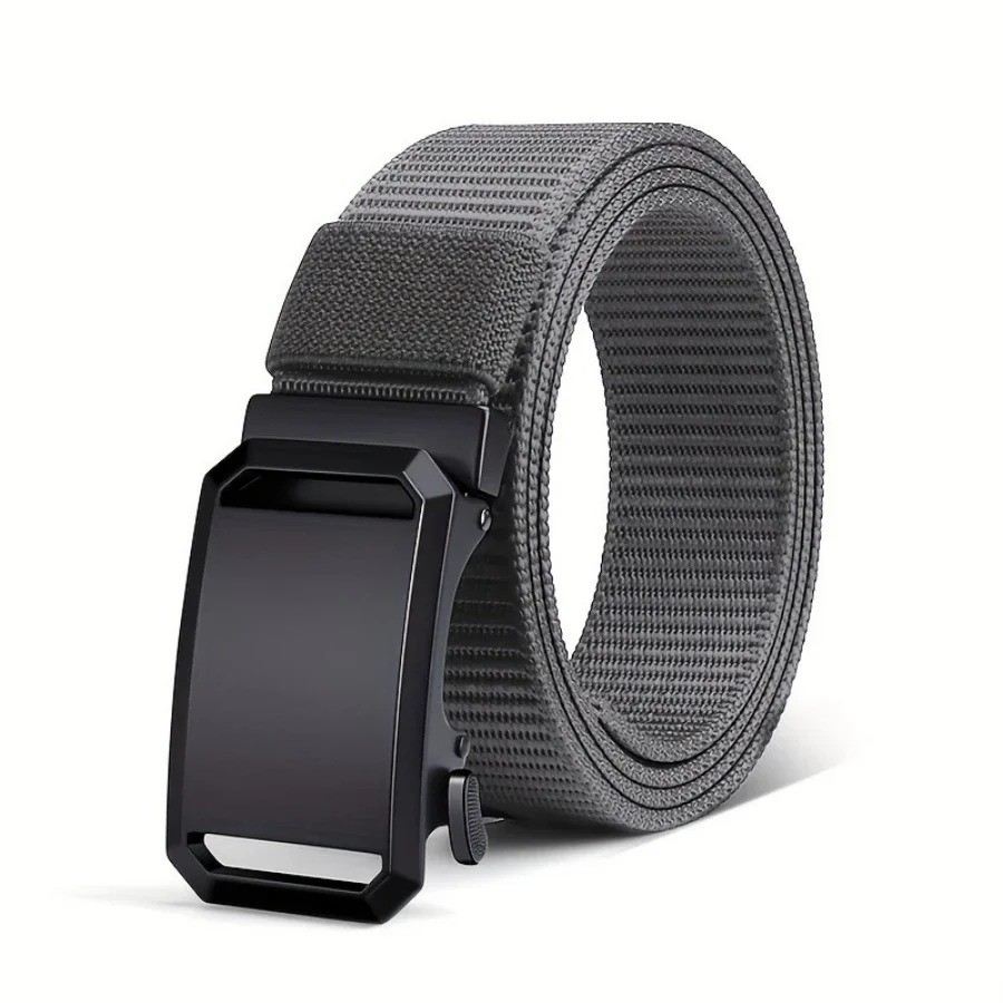 Mens Ratchet Belt Nylon Web Belts for with Automatic Slide Buckle Tactical Belt*