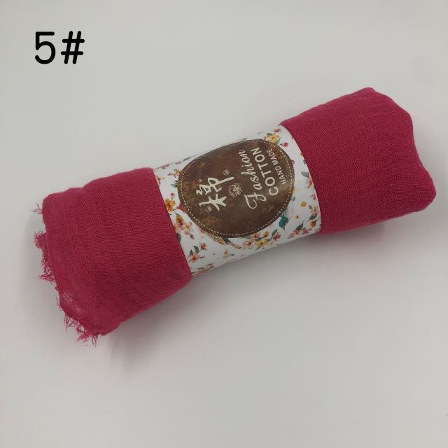 Women Head Scarves Autumn Long Scarf Cotton Hijab Spring Shawl Wrap Solid Linen